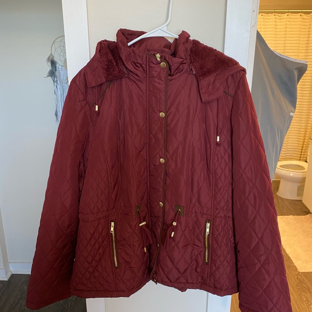 Burgundy Winter Jacket - Size 3X